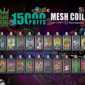 Bang King 15000 Puffs 0% 2% 3% 5% Nicotină reîncărcabilă de unică folosință Vape cu ridicata
