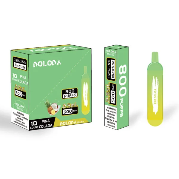 DOLODA Minibar 800 Trekjes 2% Nicotine Oplaadbare Wegwerp E-sigaretten Vape Groothandel - ClueVape - 7