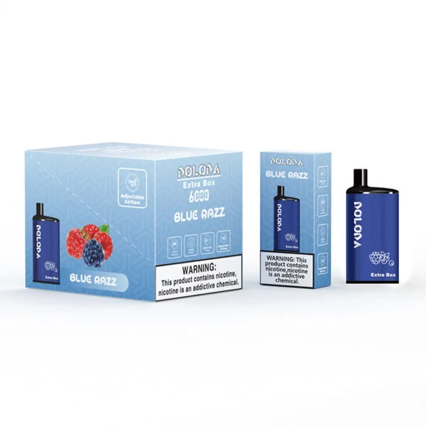 DOLODA Extra Box 6000 Puffar 2% 5% Nikotin Uppladdningsbar engångsvape grossist - ClueVape - 9