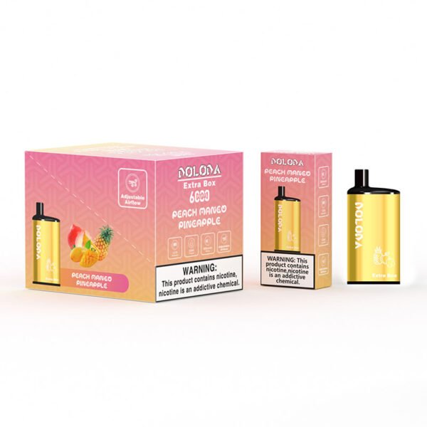 DOLODA Extra Box 6000 Puffar 2% 5% Nikotin Uppladdningsbar engångsvape grossist - ClueVape - 6