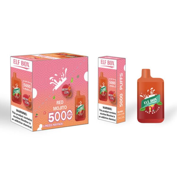 ELF BOX 5000 Puffs 0% 2% 3% 5% Nikotyna Jednorazowe Vape Autentyczne E-papierosy Hurtownia - ClueVape - 22