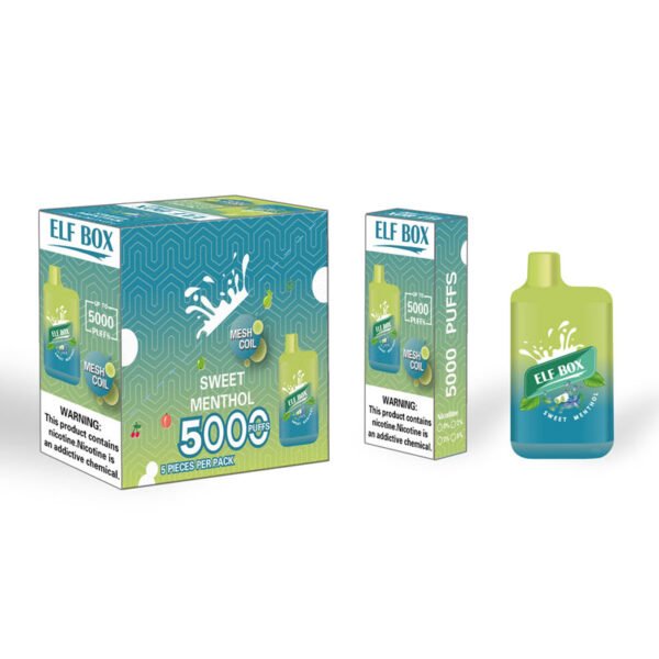 ELF BOX 5000 Puffs 0% 2% 3% 5% Nikotyna Jednorazowe Vape Autentyczne E-papierosy Hurtownia - ClueVape - 6