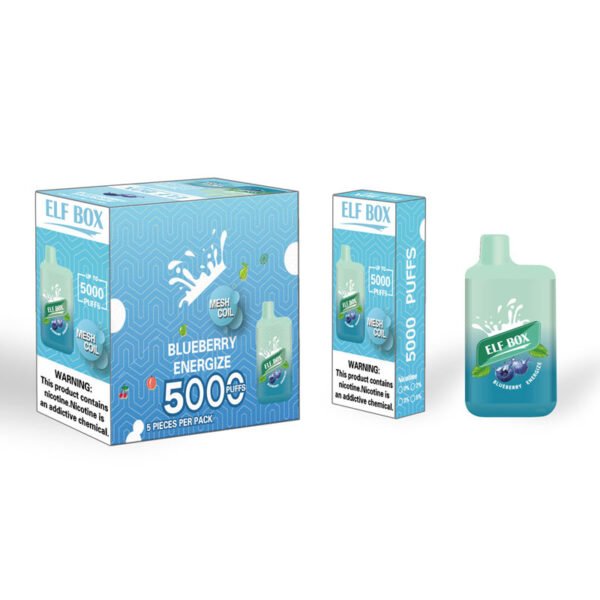 ELF BOX 5000 Puffs 0% 2% 3% 5% Nikotyna Jednorazowe Vape Autentyczne E-papierosy Hurtownia - ClueVape - 11