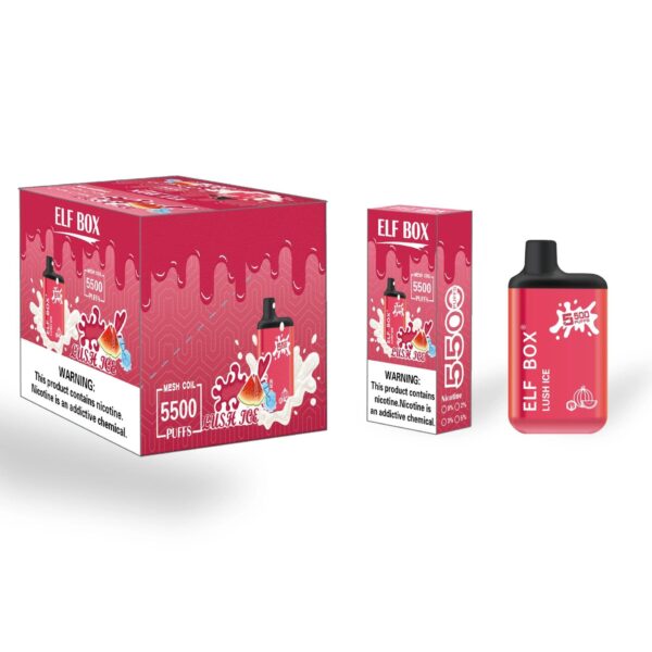 ELF BOX 5500 Одноразовый вейп 5500 Puffs Аутентичная ручка для электронных сигарет оптом - ClueVape - 9