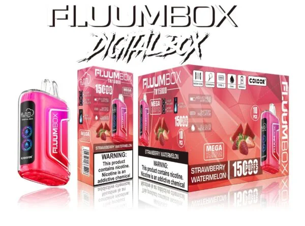 FluuM Digital Box TN 15000 Puffs 0% 2% 3% 5% Никотиновые перезаряжаемые одноразовые капсулы для электронных сигарет Оптовая продажа электронных сигарет — ClueVape — 12