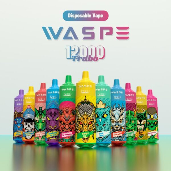 WASPE 12000 PUFFS 0% 2% 3% 5% Никотиновый одноразовый вейп оптом - ClueVape - 1