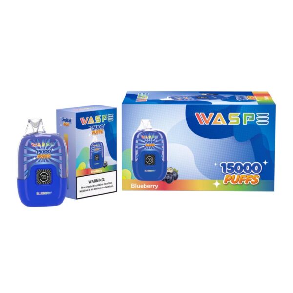 WASPE 15000 PUFFS Caixa Digital 0% 2% 3% 5% Nicotina Vape Descartável Atacado - ClueVape - 9