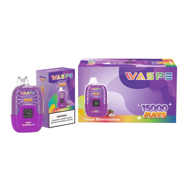 WASPE 15000 PUFFS Caixa Digital 0% 2% 3% 5% Nicotina Vape Descartável Atacado - ClueVape - 10