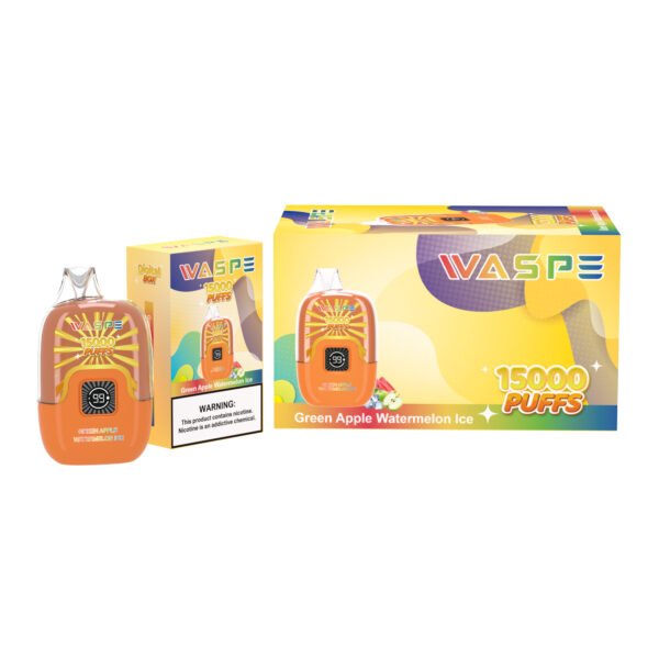 WASPE 15000 PUFFS Caixa Digital 0% 2% 3% 5% Nicotina Vape Descartável Atacado - ClueVape - 11