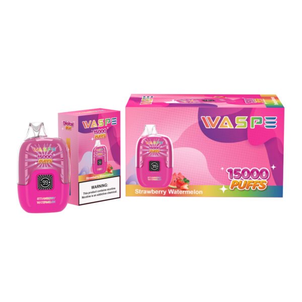 WASPE 15000 PUFFS Caixa Digital 0% 2% 3% 5% Nicotina Vape Descartável Atacado - ClueVape - 7