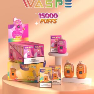 Цифровая коробка WASPE 15000 PUFFS 0% 2% 3% 5% Никотиновая одноразовая вейп оптом