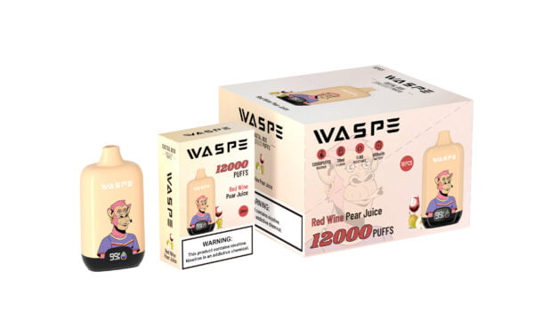Цифровая коробка WASPE 12000 PUFFS 0% 2% 3% 5% Никотиновый одноразовый вейп оптом - ClueVape - 5