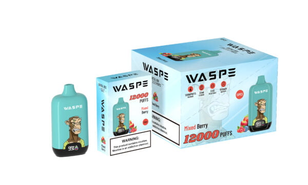 Цифровая коробка WASPE 12000 PUFFS 0% 2% 3% 5% Никотиновый одноразовый вейп оптом - ClueVape - 6