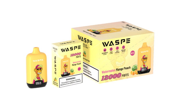 Цифровая коробка WASPE 12000 PUFFS 0% 2% 3% 5% Никотиновый одноразовый вейп оптом - ClueVape - 11