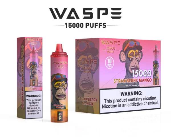 WASPE 15000 PUFFS 0% 2% 3% 5% Никотиновый одноразовый вейп оптом - ClueVape - 12