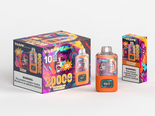 WASPE 20000 PUFFS Коробка с двойной сеткой 0% 2% 3% 5% Никотиновая одноразовая вейп-электронная сигарета оптом - ClueVape - 14