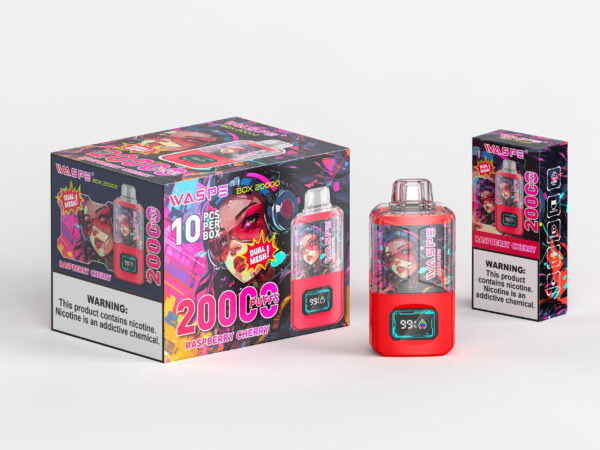 WASPE 20000 PUFFS Коробка с двойной сеткой 0% 2% 3% 5% Никотиновый одноразовый вейп оптом - ClueVape - 5