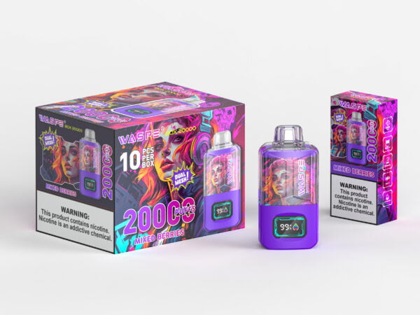 WASPE 20000 PUFFS Двойная сетчатая коробка 0% 2% 3% 5% Никотиновый одноразовый вейп оптом - ClueVape - 6