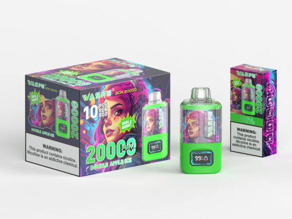 WASPE 20000 PUFFS Коробка с двойной сеткой 0% 2% 3% 5% Никотиновая одноразовая электронная сигарета оптом - ClueVape - 10
