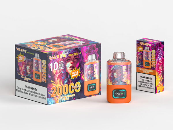 WASPE 20000 PUFFS Коробка с двойной сеткой 0% 2% 3% 5% Никотиновый одноразовый вейп оптом - ClueVape - 12
