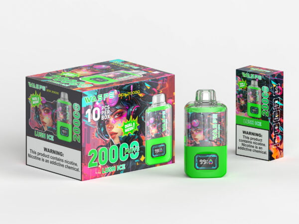WASPE 20000 PUFFS Коробка с двойной сеткой 0% 2% 3% 5% Никотиновый одноразовый вейп оптом - ClueVape - 13