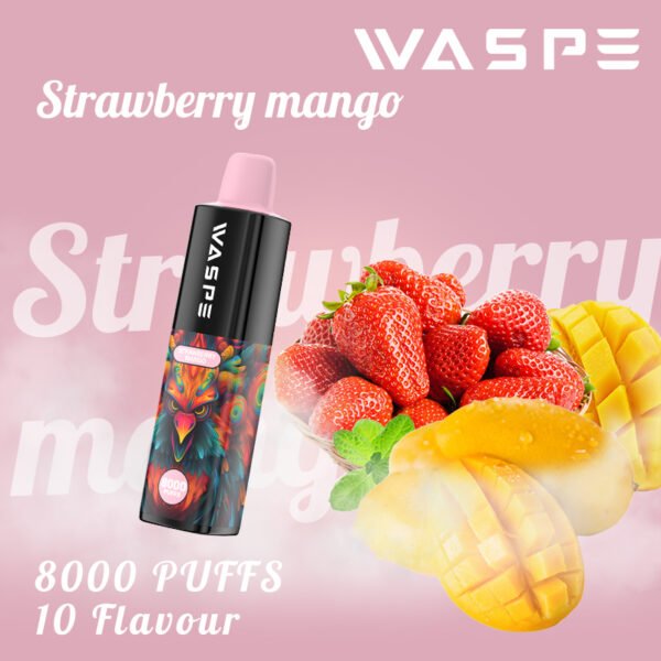 WASPE 8000 PUFFS 0% 2% 3% 5% Никотиновый одноразовый вейп оптом - ClueVape - 10