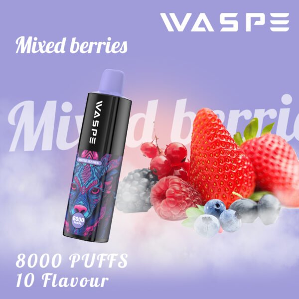 WASPE 8000 PUFFS 0% 2% 3% 5% Никотиновый одноразовый вейп оптом - ClueVape - 8
