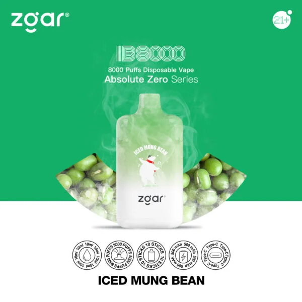ZGAR ICE BOX 8000 Puffs 2% Vente en gros de vape jetable rechargeable à la nicotine - ClueVape - 9