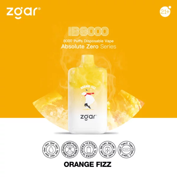 ZGAR ICE BOX 8000 Puffs 2% Vente en gros de vape jetable rechargeable à la nicotine - ClueVape - 12