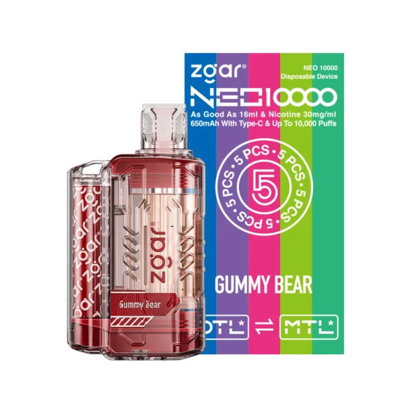 ZGAR NEO 10000 Puffs 3% wiederaufladbarer Nikotin-Einweg-Vape-Großhandel – ClueVape – 8