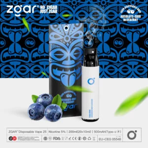 ZGAR ZG25 3000 затяжек 5% Никотиновая перезаряжаемая одноразовая капсула оптом