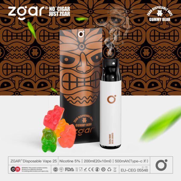 ZGAR ZG25 3000 Puffs 5% Nikotin wiederaufladbarer Einweg-Pod Großhandel – ClueVape – 13