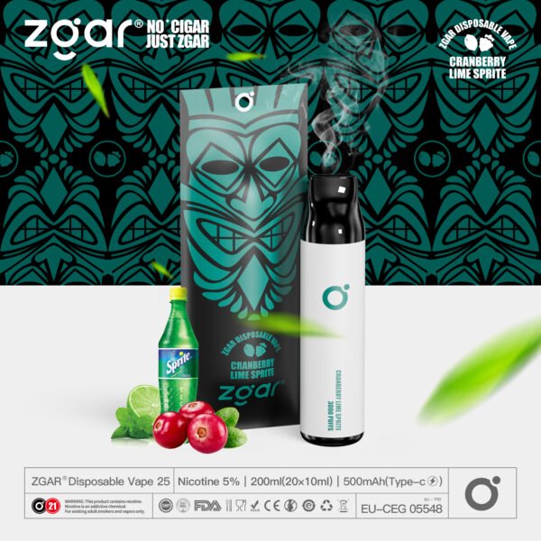 ZGAR ZG25 3000 Puffs 5% Nikotin wiederaufladbarer Einweg-Pod Großhandel – ClueVape – 14