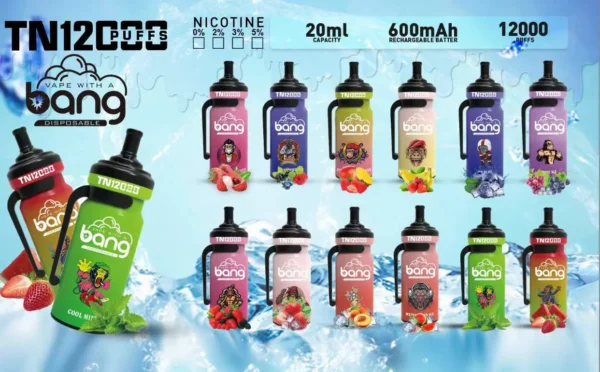Bang Tn 12000 Puffs 0% 2% 3% 5% Никотиновая одноразовая вейп оригинальная электронная сигарета оптом - ClueVape - 1