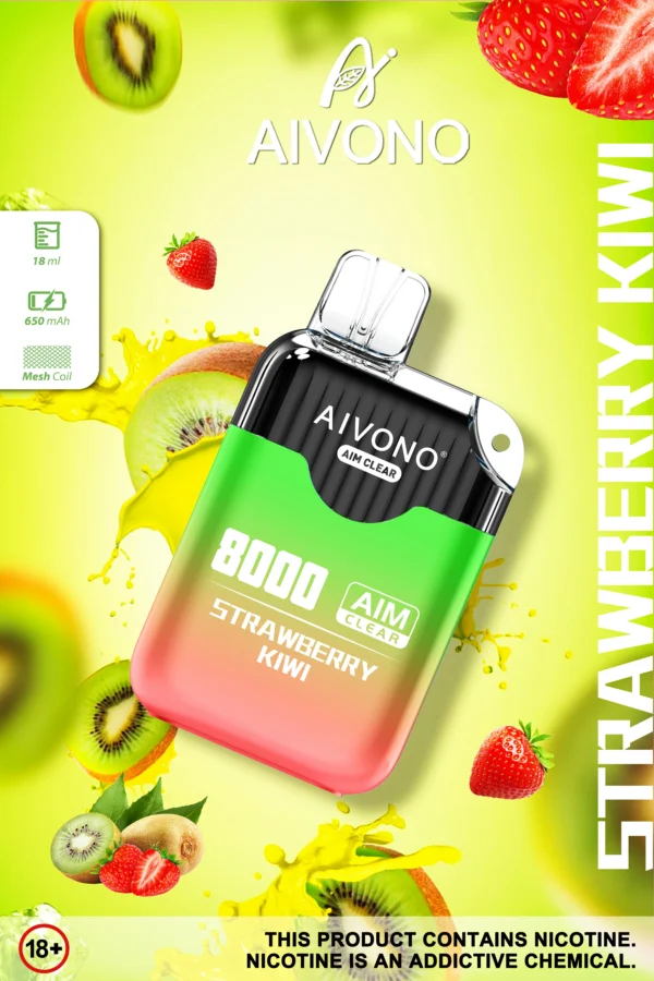 AIVONO AIM CLEAR 8000 Rookwolken 0% 2% 5% Oplaadbare wegwerpvapes-pen met laag nicotinegehalte Bulk kopen groothandel - ClueVape - 5