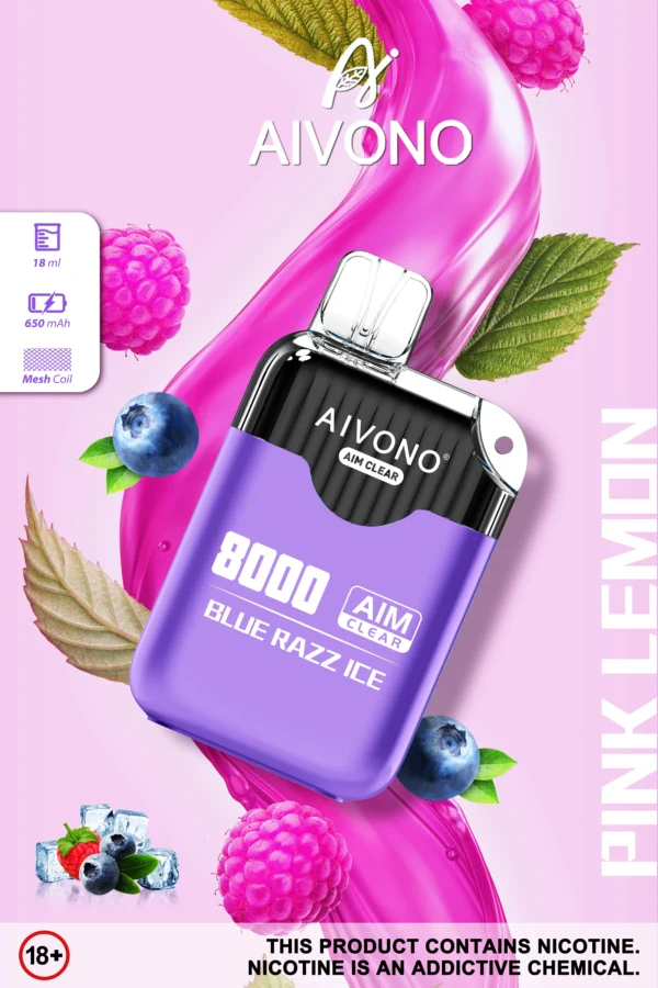 AIVONO AIM CLEAR 8000 Rookwolken 0% 2% 5% Oplaadbare wegwerpvapes-pen met laag nicotinegehalte Bulk kopen groothandel - ClueVape - 7