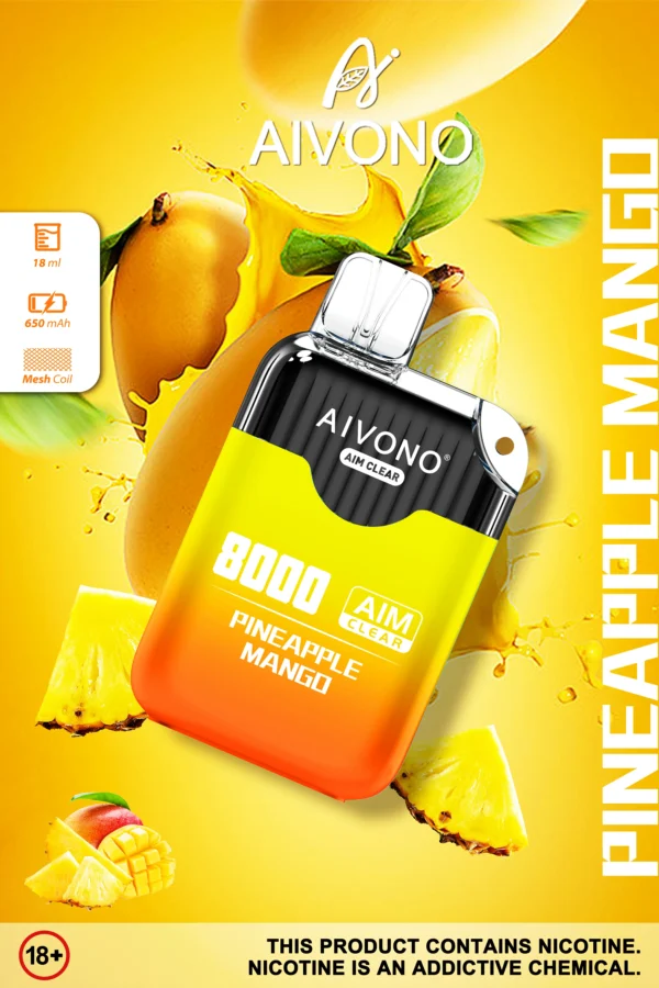 AIVONO AIM CLEAR 8000 Rookwolken 0% 2% 5% Oplaadbare wegwerpvapes-pen met laag nicotinegehalte in bulk Koop groothandel - ClueVape - 4