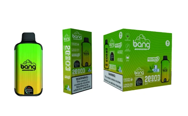 Bang Vape 20000 Puffs Dual Mesh 0% 2% 3% 5% Display LED com baixo teor de nicotina Recarregável em massa Compre Caneta Vape Descartável no atacado - ClueVape - 9