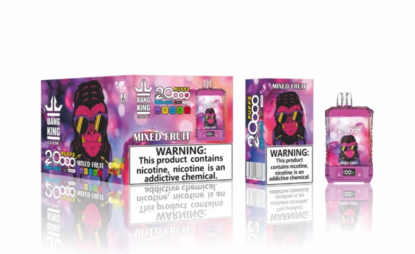 Bang King Double Crystal 20000 sbuffi 0% 2% 3% 5% Penna per vaporizzatori usa e getta ricaricabile a basso contenuto di nicotina all'ingrosso Acquista all'ingrosso - ClueVape - 9