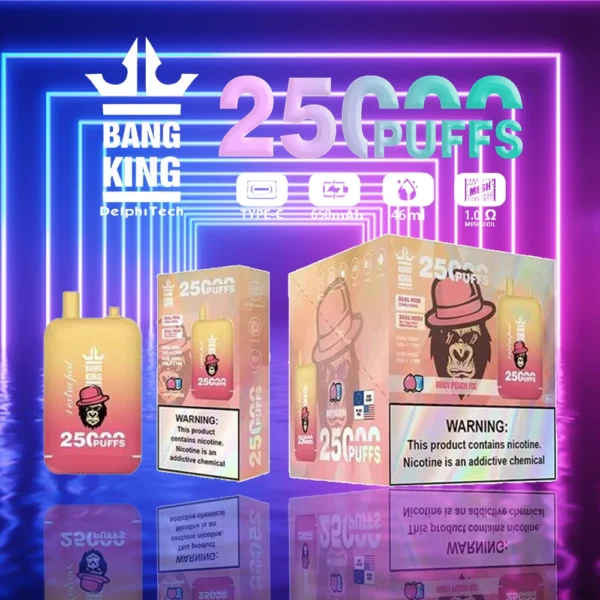 Bang King 25000 Puffs Dual Pods 0% 2% 3% 5% Alacsony nikotintartalmú újratölthető Vapes Pen Tömeges vásárlás Nagyker - ClueVape - 7