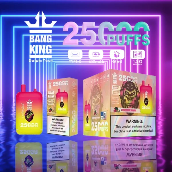Bang King 25000 Puffs Dual Pods 0% 2% 3% 5% Alacsony nikotintartalmú, újratölthető, eldobható Vapes Pen Tömeges vásárlás Nagyker - ClueVape - 9
