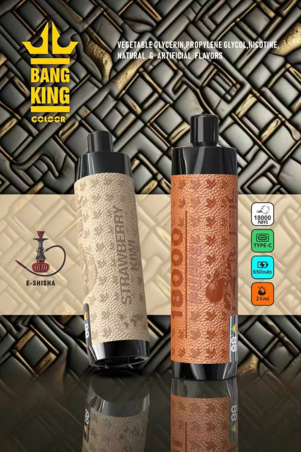 Bang King Crown Bar 18000 de pufături 0% 2% 3% 5% Stilo vape reîncărcabil de unică folosință cu conținut scăzut de nicotină Vrac Cumpărați cu ridicata - ClueVape - 1
