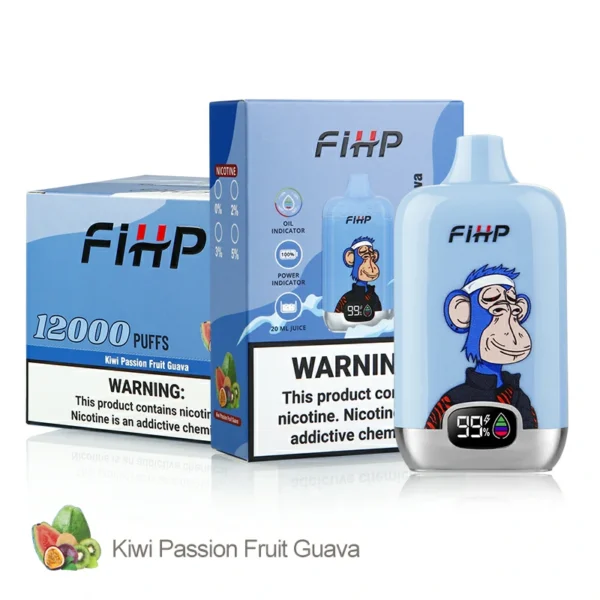 FIHP 12000 Puffs 2% 5% Genopladelige engangsvapespen med lav nikotinindhold. Køb Engros - ClueVape - 3