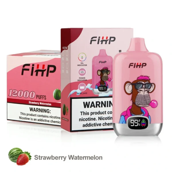 FIHP 12000 Puffs 2% 5% Genopladelige engangsvapespen med lavt nikotinindhold. Køb Engros - ClueVape - 5