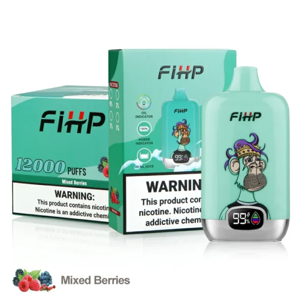 FIHP 12000 Puffs 2% 5% Genopladelige engangsvapespen med lavt nikotinindhold. Køb Engros - ClueVape - 9