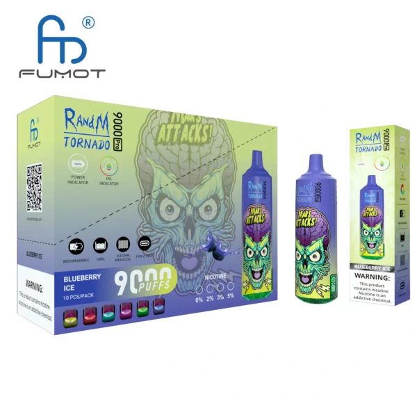 RandM Tornado 9000 PRO Puffs 0% 2% 3% 5% Nikotinarm, Großpackung, wiederaufladbare Einweg-Vapes im Großhandel kaufen – ClueVape – 8