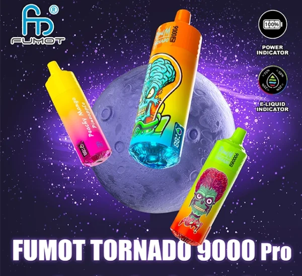 RandM Tornado 9000 PRO Puffs 0% 2% 3% 5% Nikotinarm, Großpackungen, wiederaufladbare Einweg-Vapes im Großhandel kaufen – ClueVape – 1