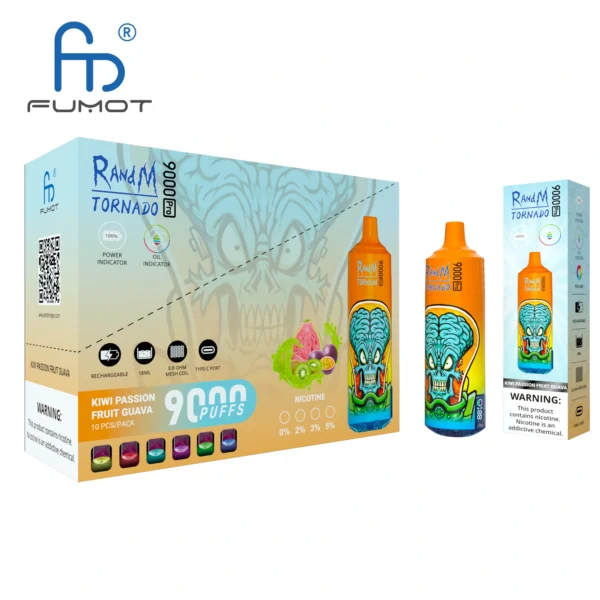 RandM Tornado 9000 PRO Puffs 0% 2% 3% 5% Nikotinarm, Großpackung, wiederaufladbare Einweg-Vapes im Großhandel kaufen – ClueVape – 4