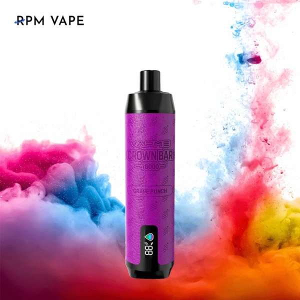 Vapme Crown Bar 18000 PRO MAX 2% 5% Nikotin 18000 puff Újratölthető Eldobható Vapes Tömeges vásárlás Nagyker - ClueVape - 8