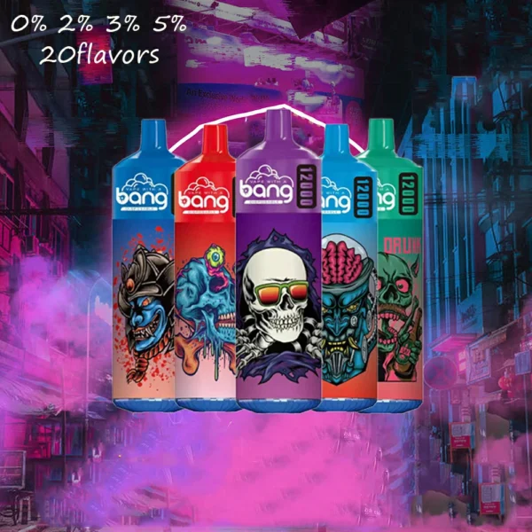 Bang 12000 Puffs 0% 2% 3% 5% Dobíjecí jednorázové vapes Pen s nízkým obsahem nikotinu Hromadně Koupit velkoobchod – ClueVape – 1